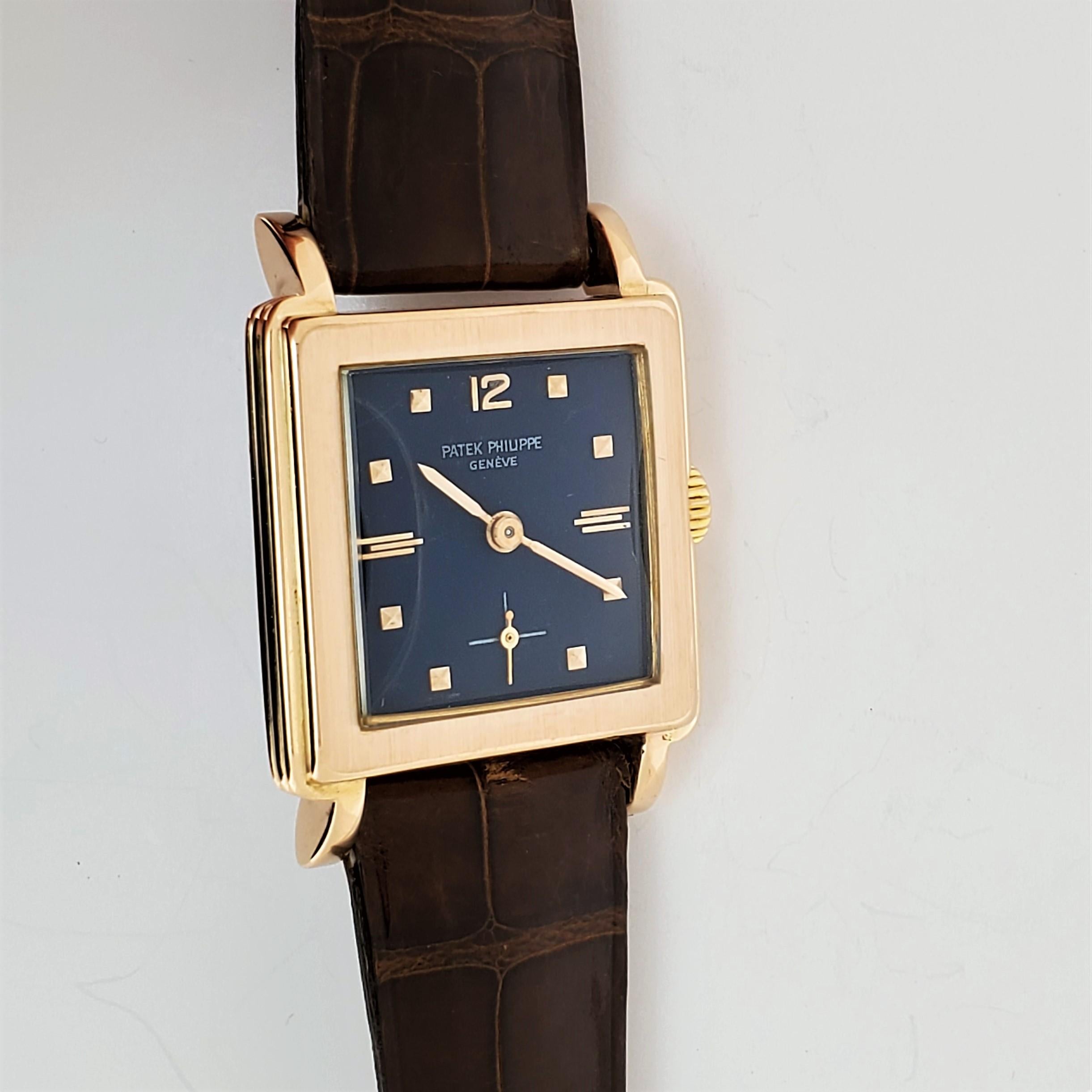 Patek Philippe 2529R Vintage Rose Gold Bracelet Watch, circa 1953 7