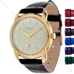 Patek Philippe 2536J Calatrava Watch 36mm Unusual Lugs Circa 1954