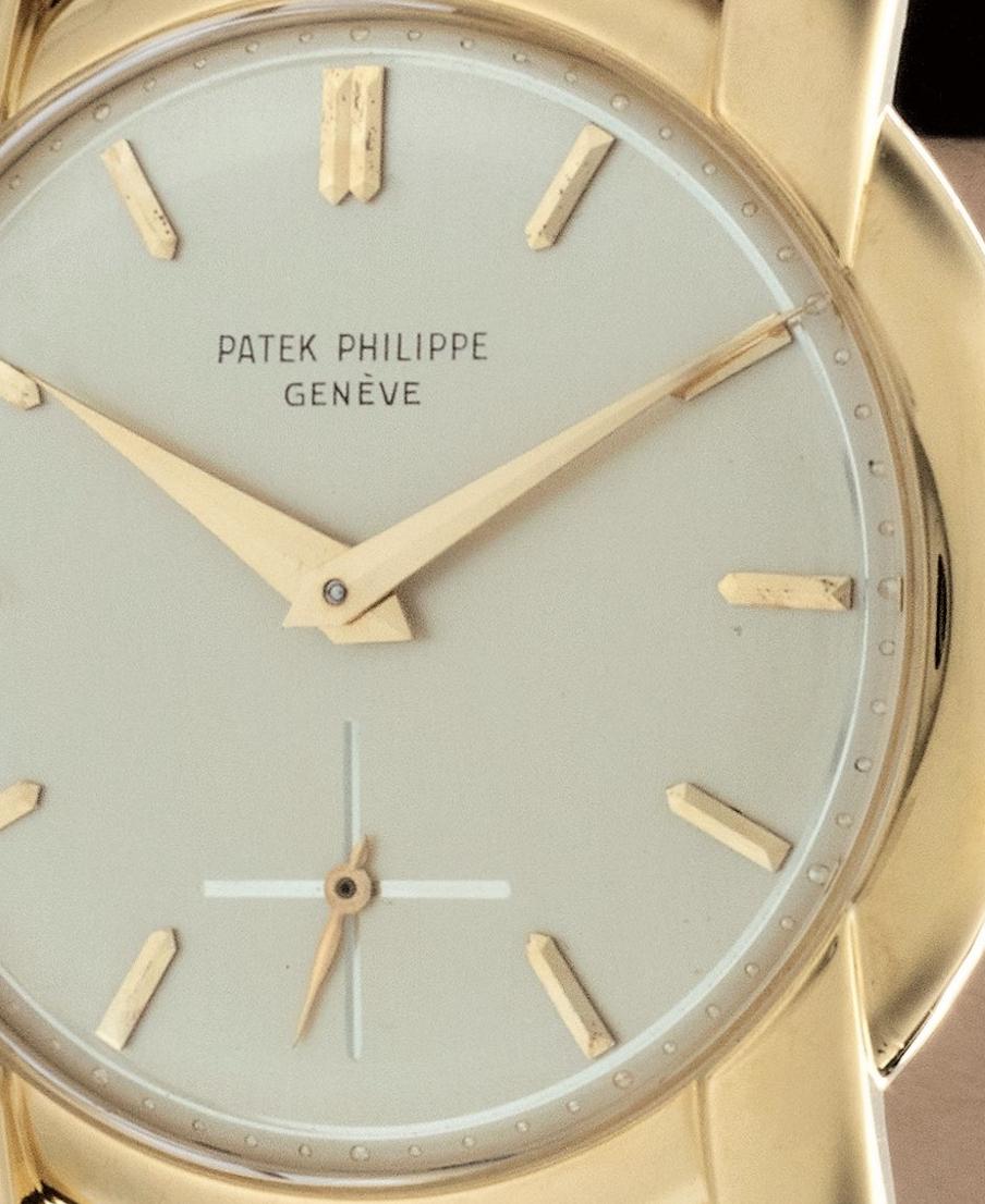 Patek Philippe 2536J Calatrava Uhr 36mm Ungewöhnliche Gepäckstücke Circa 1954 im Angebot 6