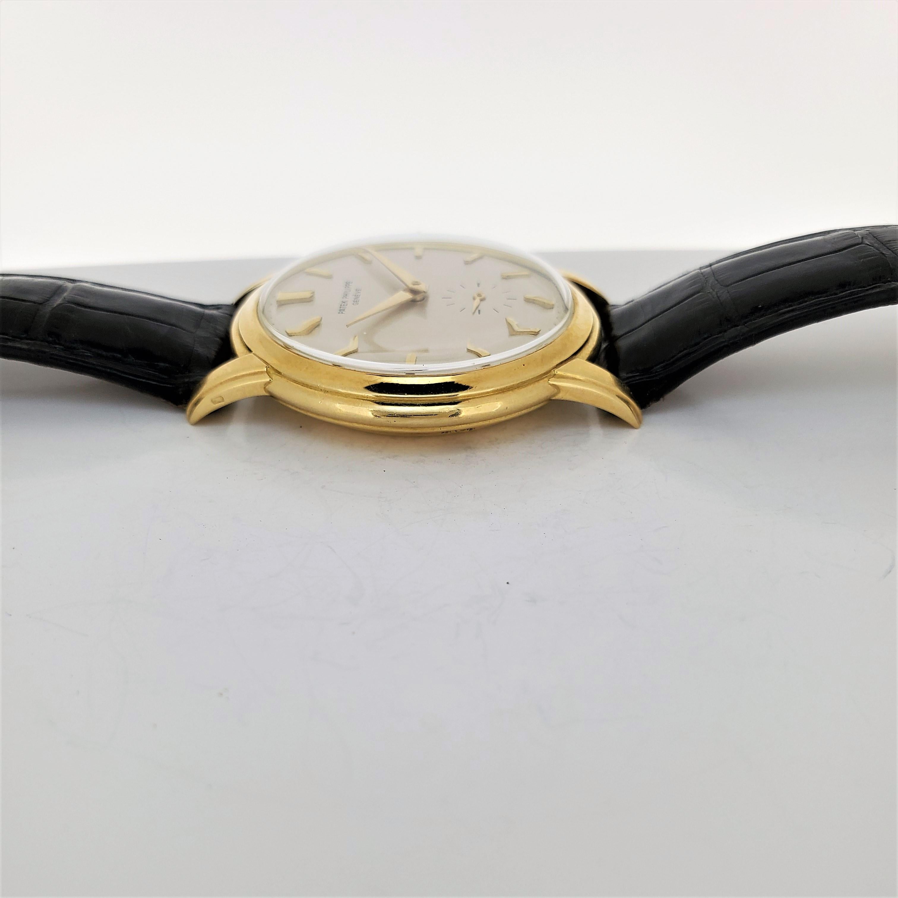 Patek Philippe 2551J Calatrava Watch, circa 1955 For Sale 1