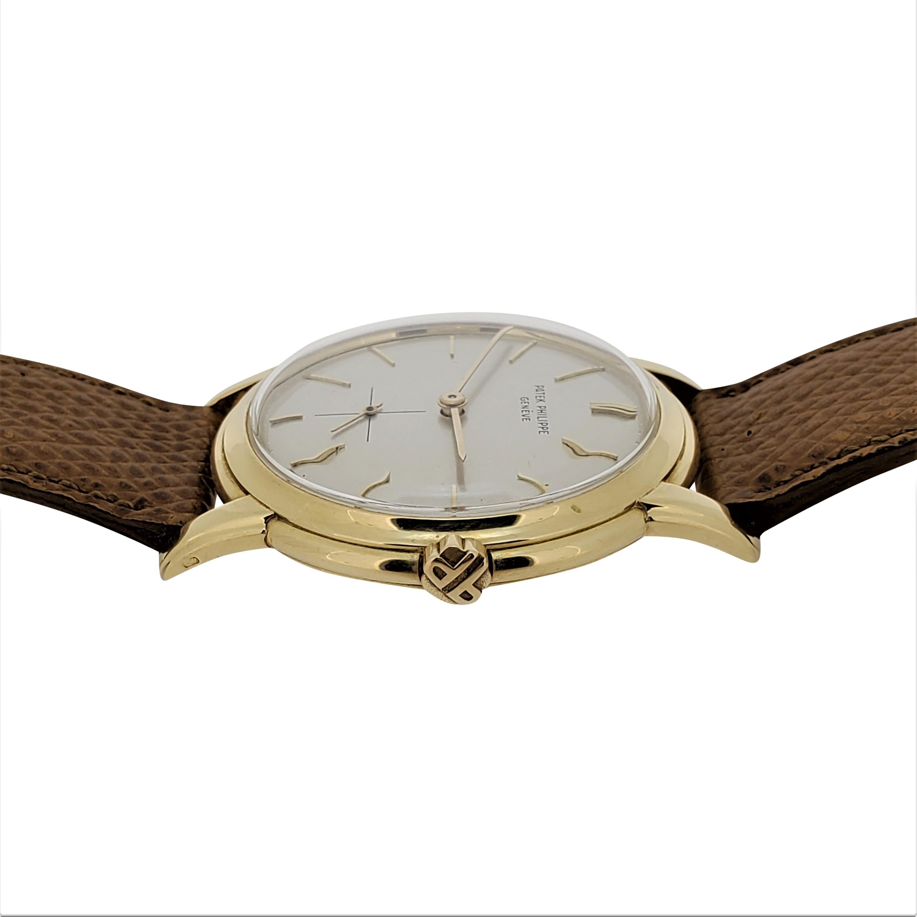 Patek Philippe 2551J Calatrava Uhr, um 1957 im Angebot 4