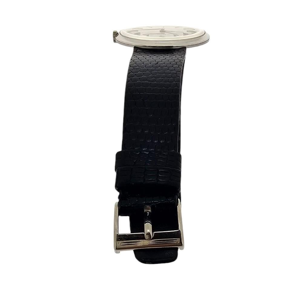 Montre Patek Philippe 2591G Calatrava boîtier 35 mm cornes centrales Circa 1959 en vente 6