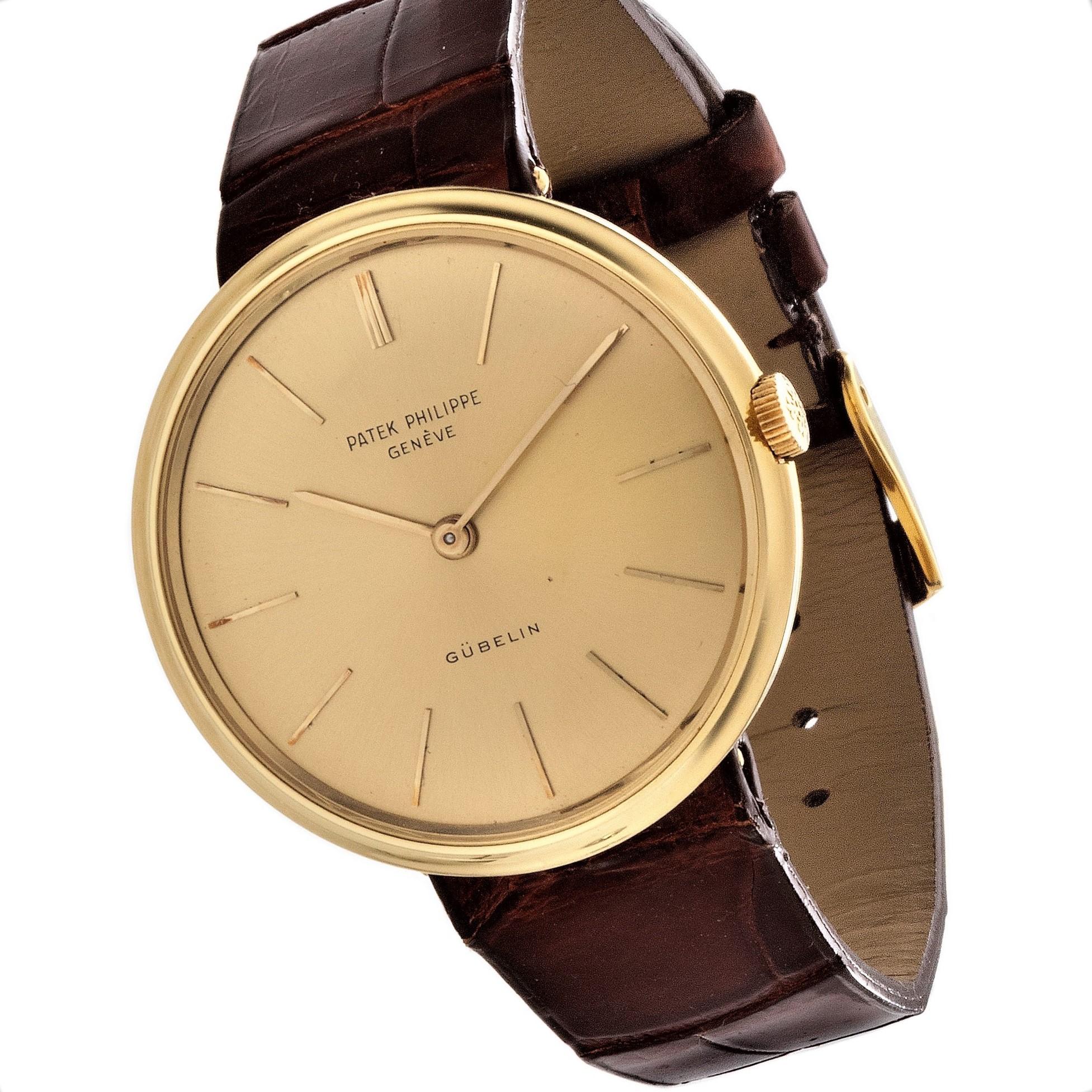 Patek Philippe 2591J Center Lug Calatrava Watch, circa 1958 2