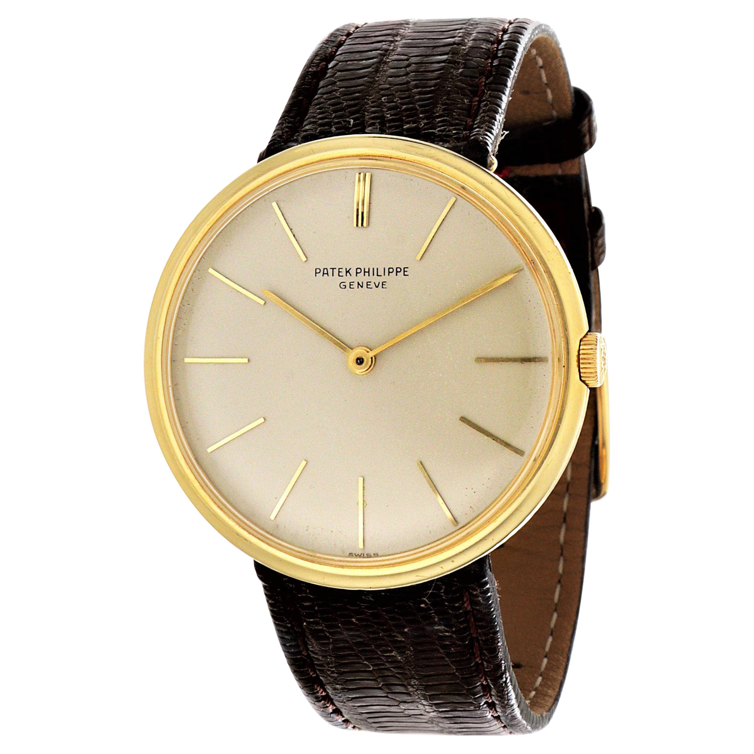 Patek Philippe 2591J Center Lug Calatrava Watch, circa 1962 For Sale