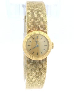 Patek Philippe 3306/23 18K Yellow Gold Hobnail Bezel Ladies Vintage Watch