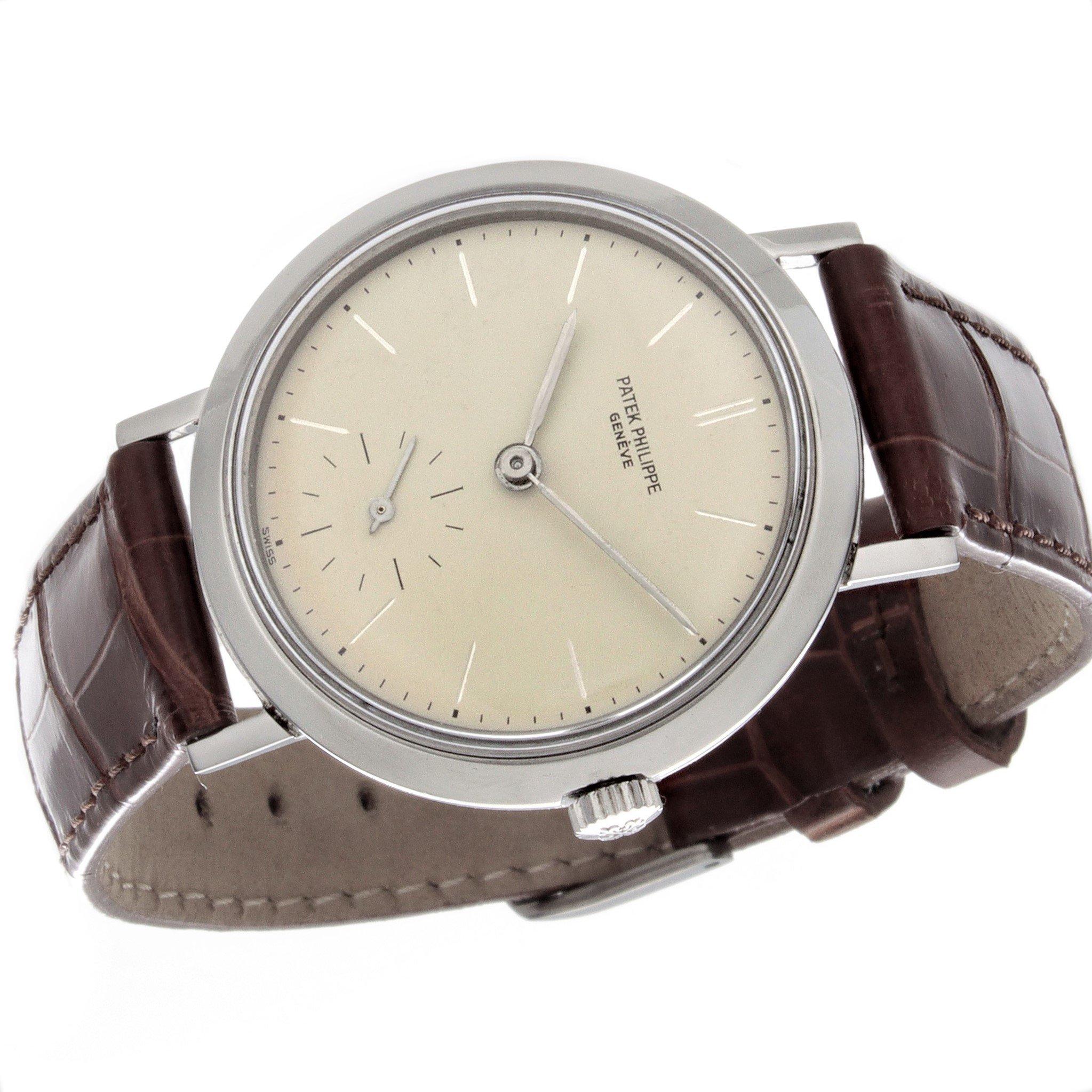 Patek Philippe 3419A Stainless Steel Calatrava Watch For Sale 1