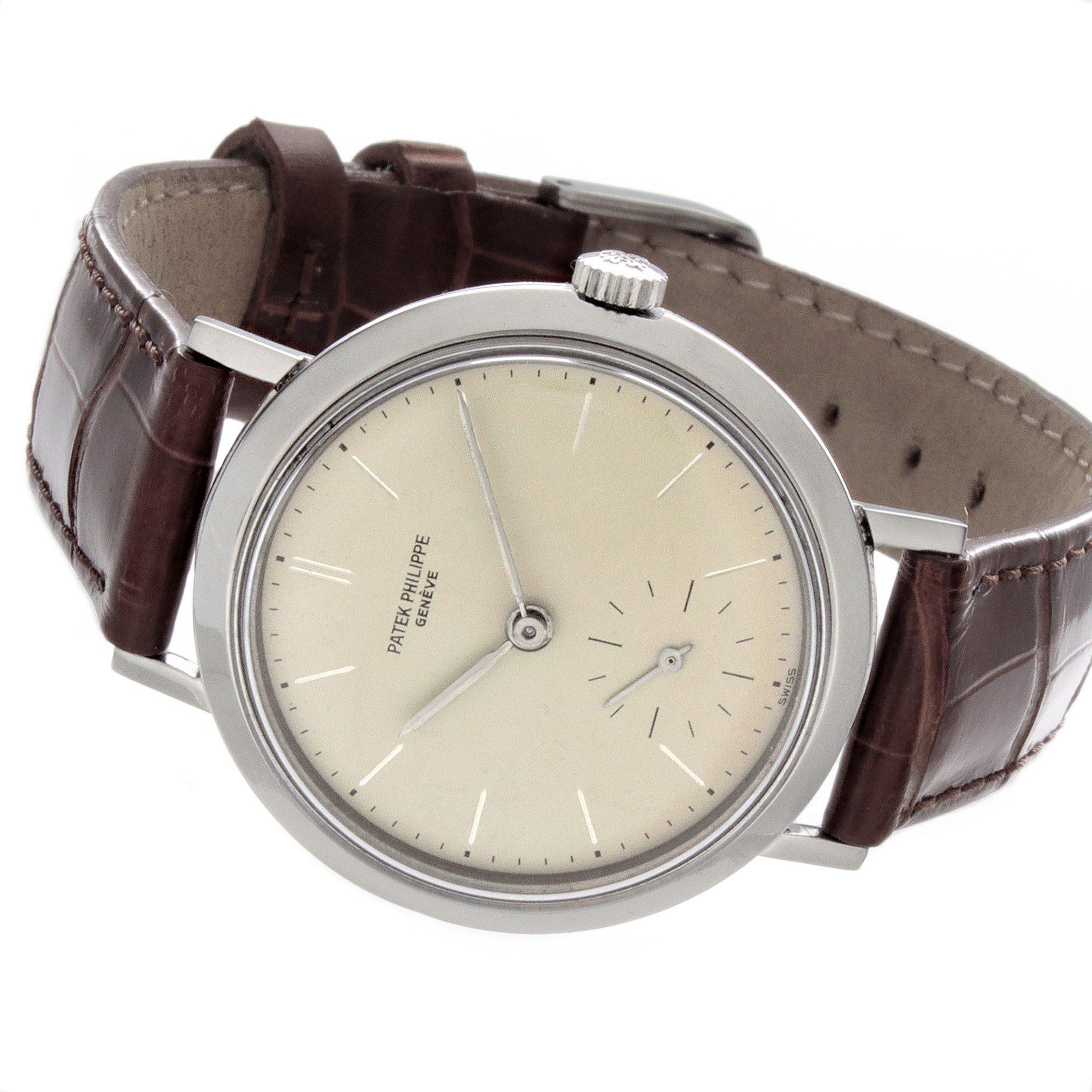 Patek Philippe 3419A Stainless Steel Calatrava Watch For Sale 3