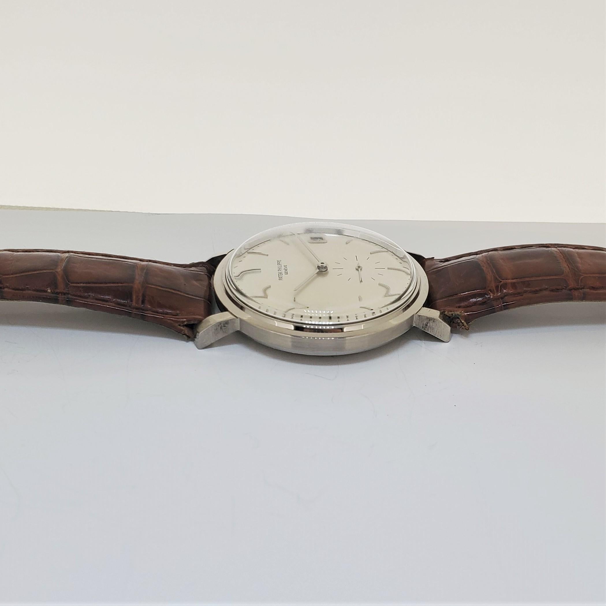 Women's or Men's Patek Philippe 3445G Automatic Date Calatrava Watch Circa 1968