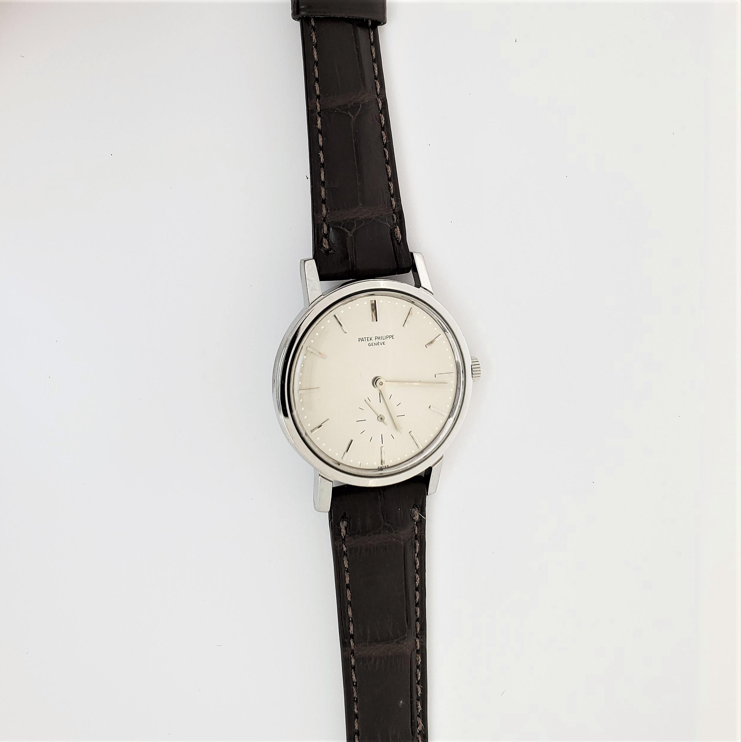 Patek Philippe 3466A Stainless Steel Automatic Calatrava Watch, circa 1967 1