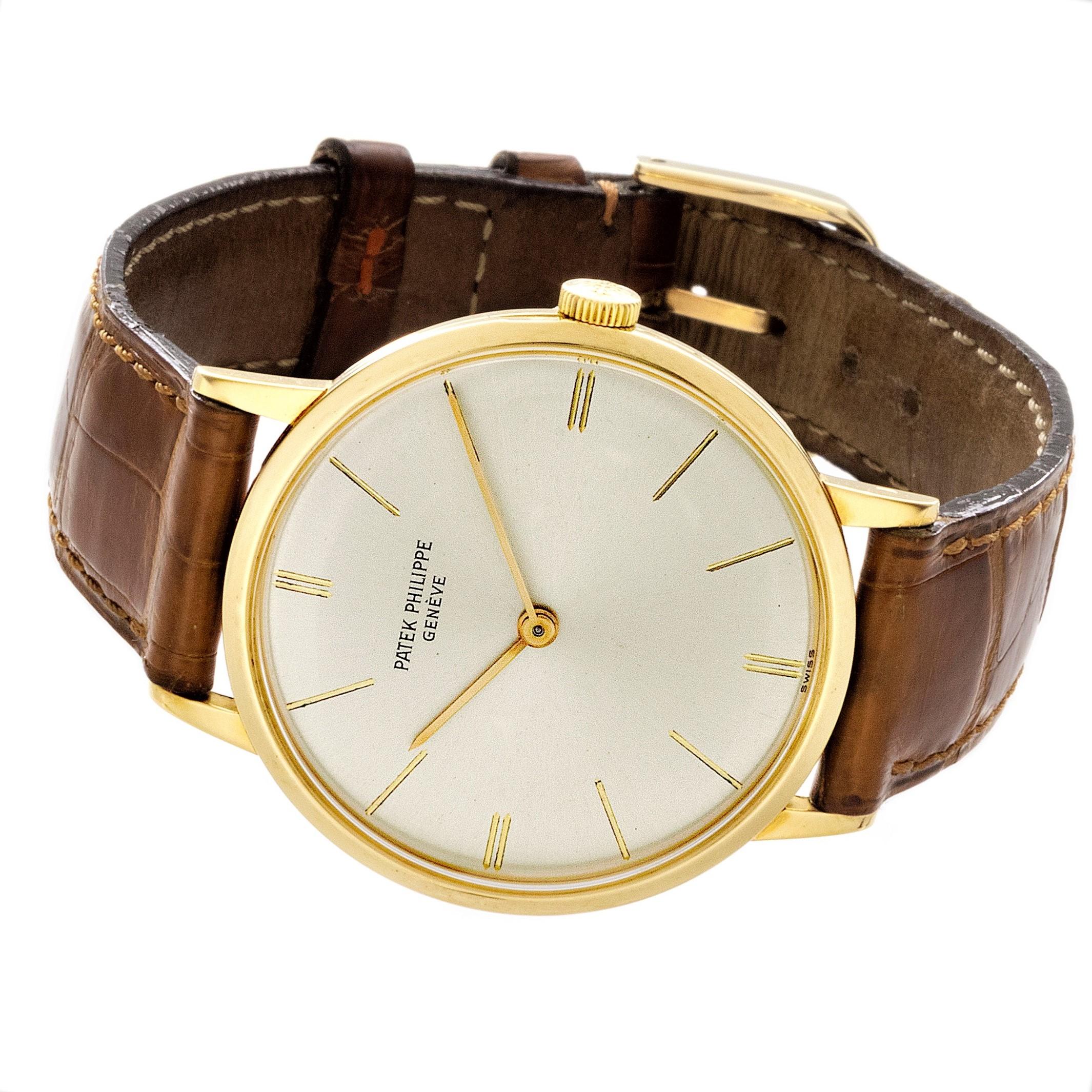 Patek Philippe 3468J Calatrava Watch In Excellent Condition In Santa Monica, CA