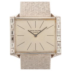 Patek Philippe 3506/3G 18K White Gold Silver Dial Vintage Watch