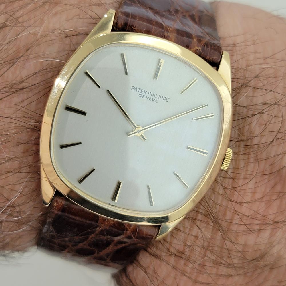 Patek Philippe 3544 Golden Ellipse 18k Gold 33MM Herren Handaufzug 1970s RA536 im Angebot 10