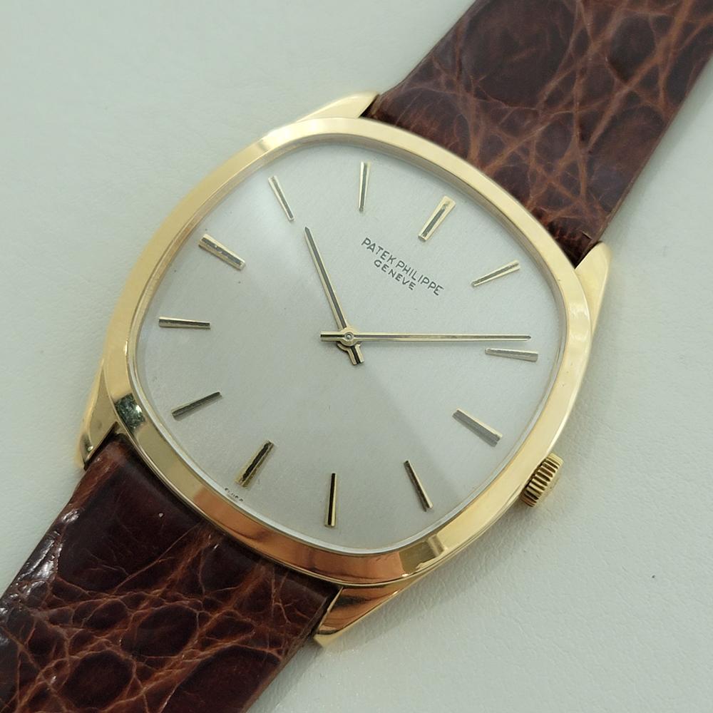 Patek Philippe 3544 Golden Ellipse 18k Gold 33MM Herren Handaufzug 1970s RA536 im Angebot 1