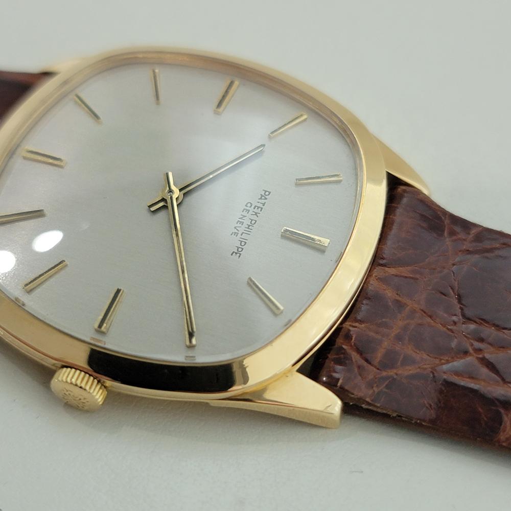Patek Philippe 3544 Golden Ellipse 18k Gold 33MM Herren Handaufzug 1970s RA536 im Angebot 3