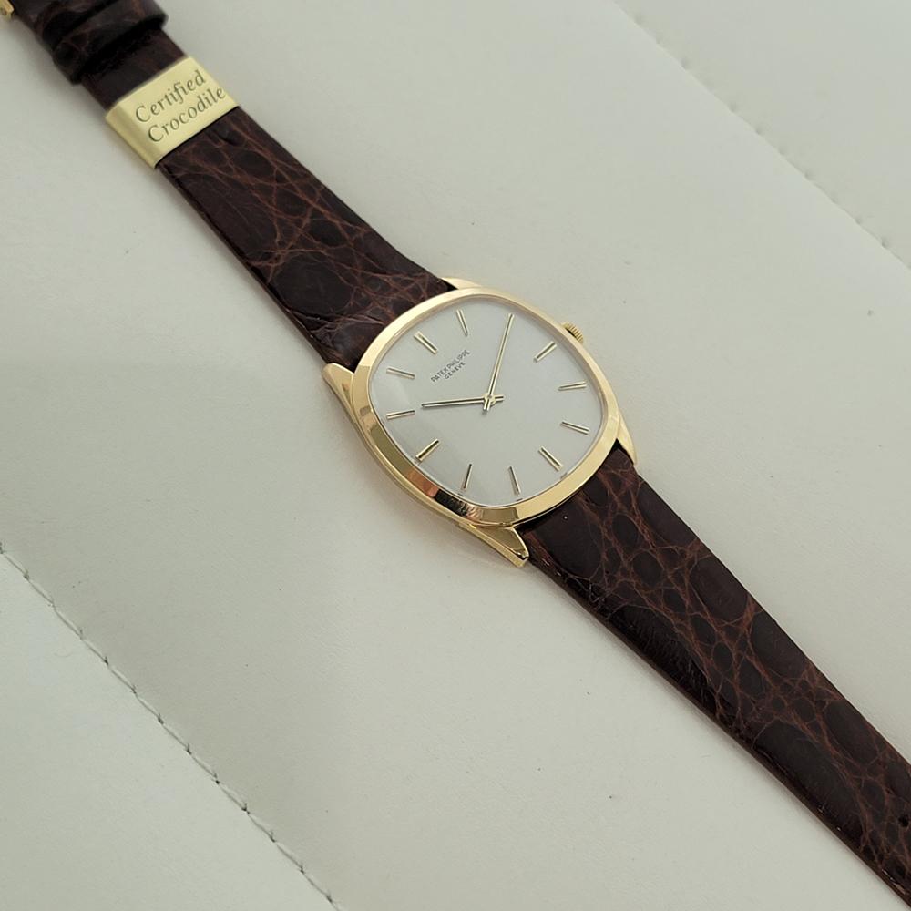 Patek Philippe 3544 Golden Ellipse 18k Gold 33MM Herren Handaufzug 1970s RA536 im Angebot 4