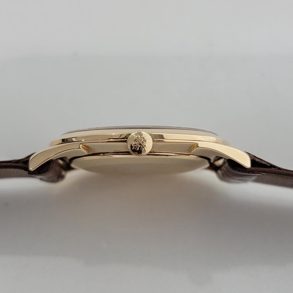 Patek Philippe 3544 Golden Ellipse 18k Gold 33MM Herren Handaufzug 1970s RA536 im Angebot 6