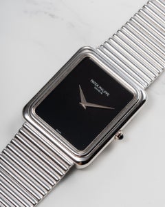 Patek Philippe 3649 Onyx Dial 18k WG Manual Winding 1970s