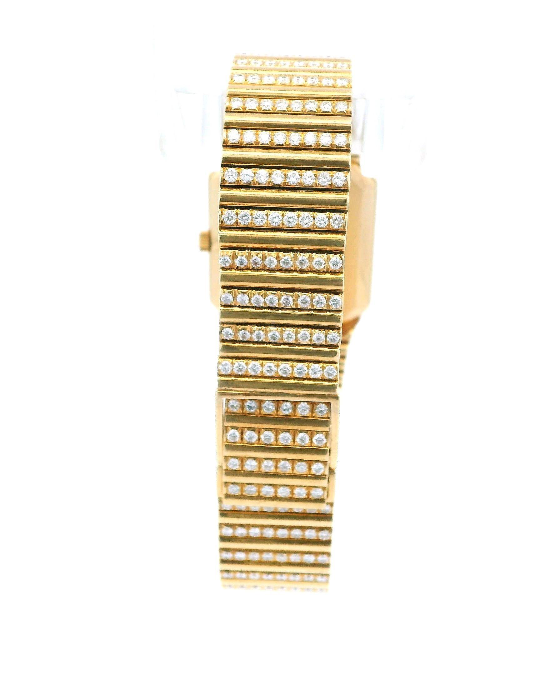 Orologio da uomo Patek Philippe 3814/1 Manuale in oro giallo 18 carati e diamanti di fabbrica in vendita 3