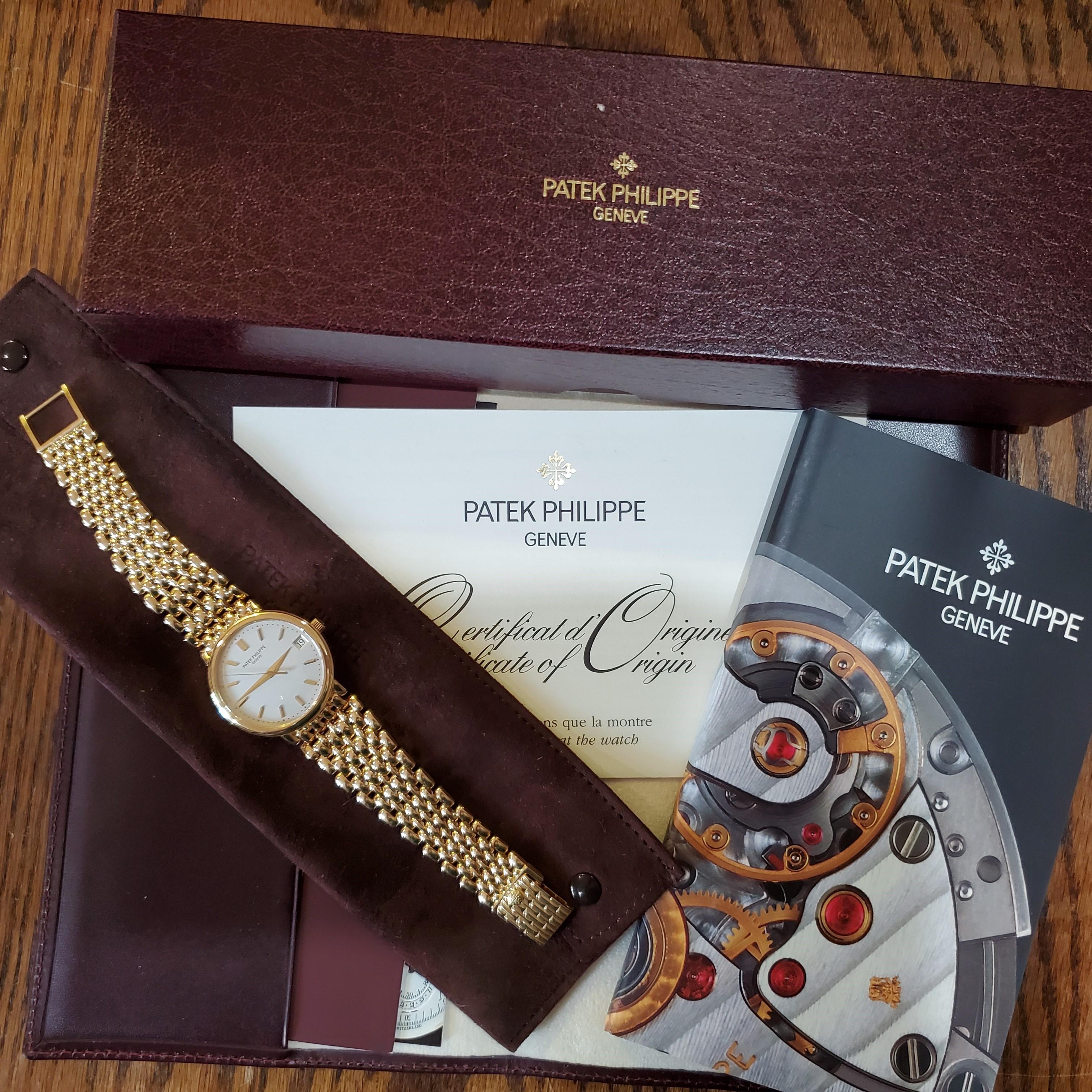 Patek Philippe 3998/1J Automatic Calatrava Bracelet Watch For Sale 4