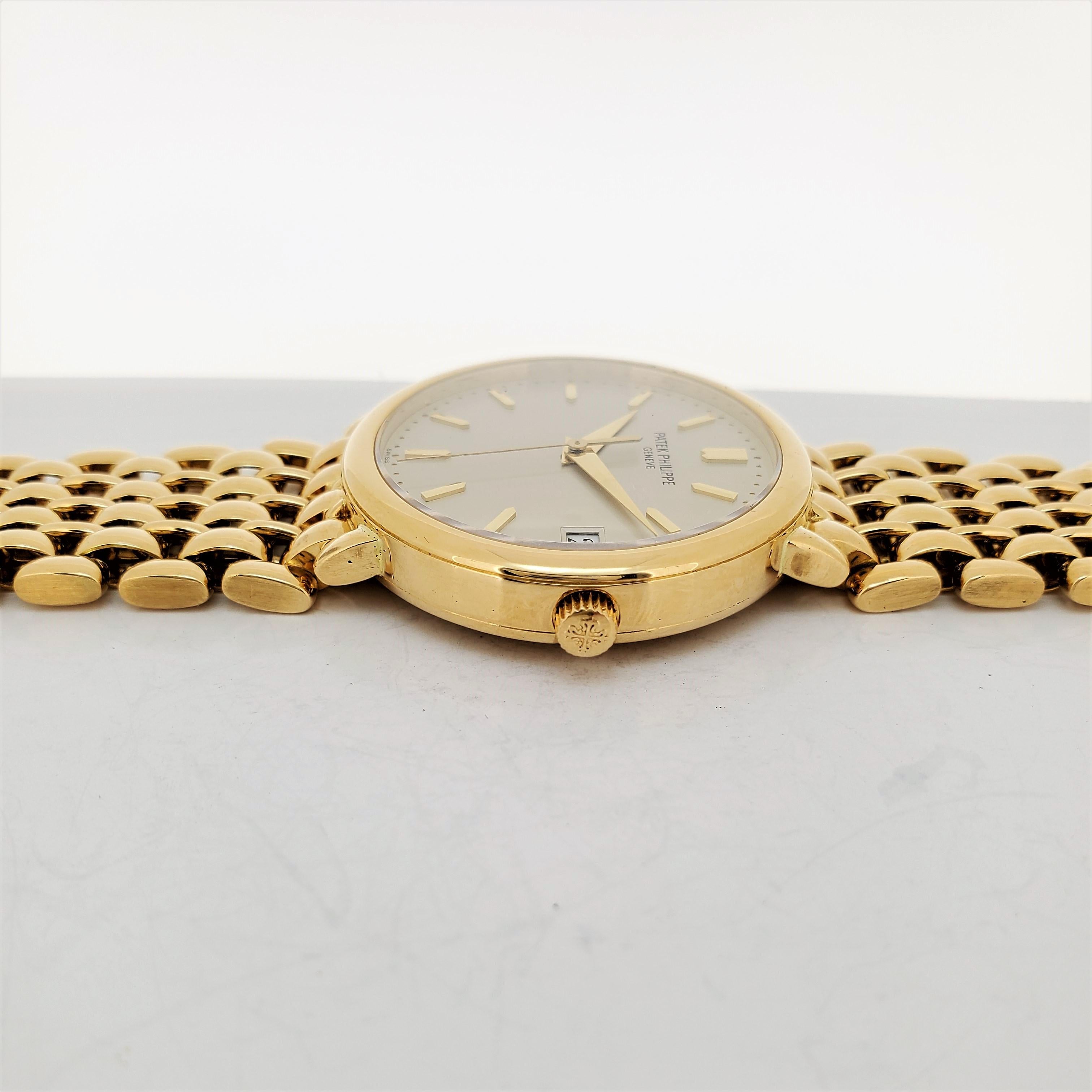 Moderne Patek Philippe 3998/1J Montre-bracelet automatique Calatrava en vente