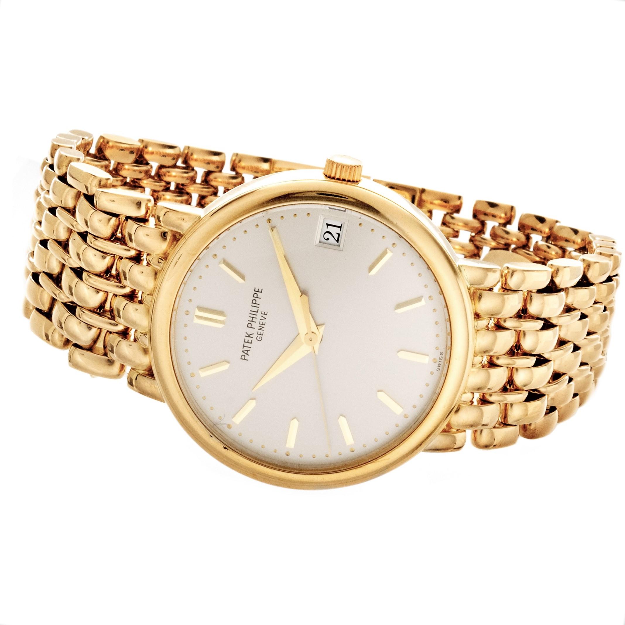 Patek Philippe 3998/1J Automatic Calatrava Bracelet Watch For Sale 2