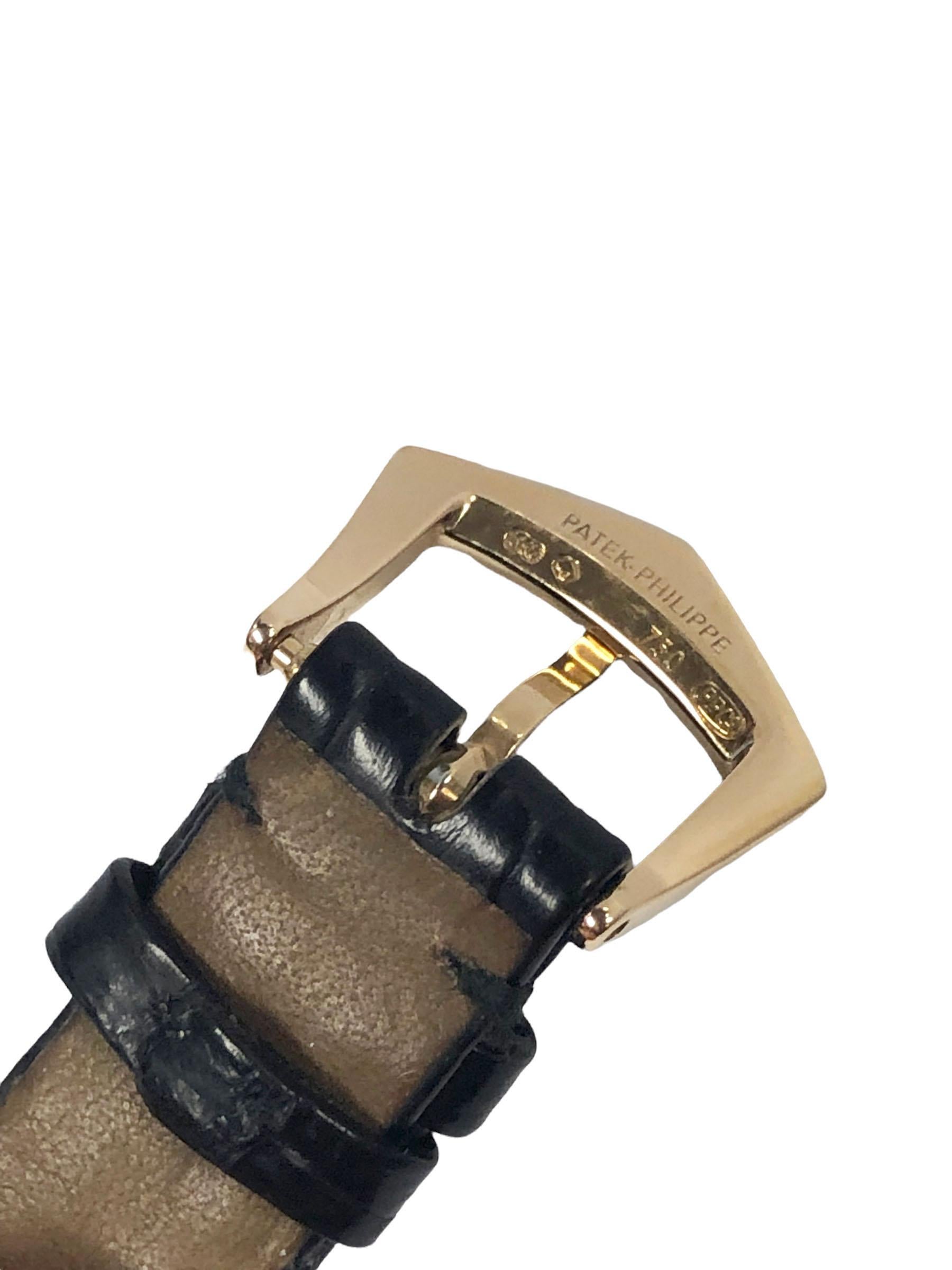 Patek Philippe 3998 Caltrava Montre-bracelet automatique en or jaune en vente 2