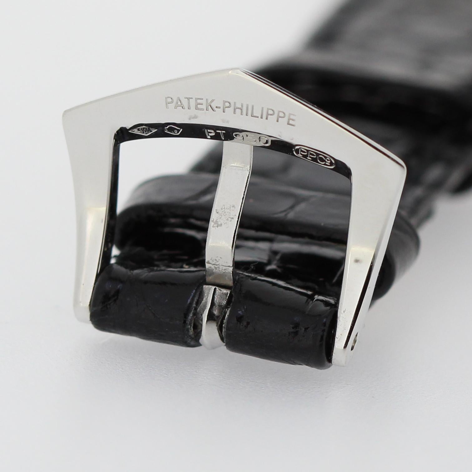 Patek Philippe 3998P Automatic Platinum Calatrava Watch, circa 1999 4