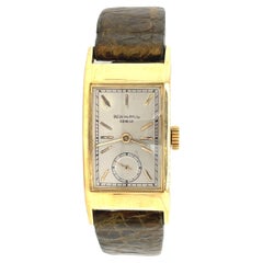 Vintage Patek Philippe 425J "Tegolino" Mens Watch 18k Gold Manual Chronograph
