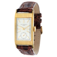 Patek Philippe 425J „Tegolino“ Vintage Art-Déco-Uhr in Gelbgold in Gelbgold, um 1939