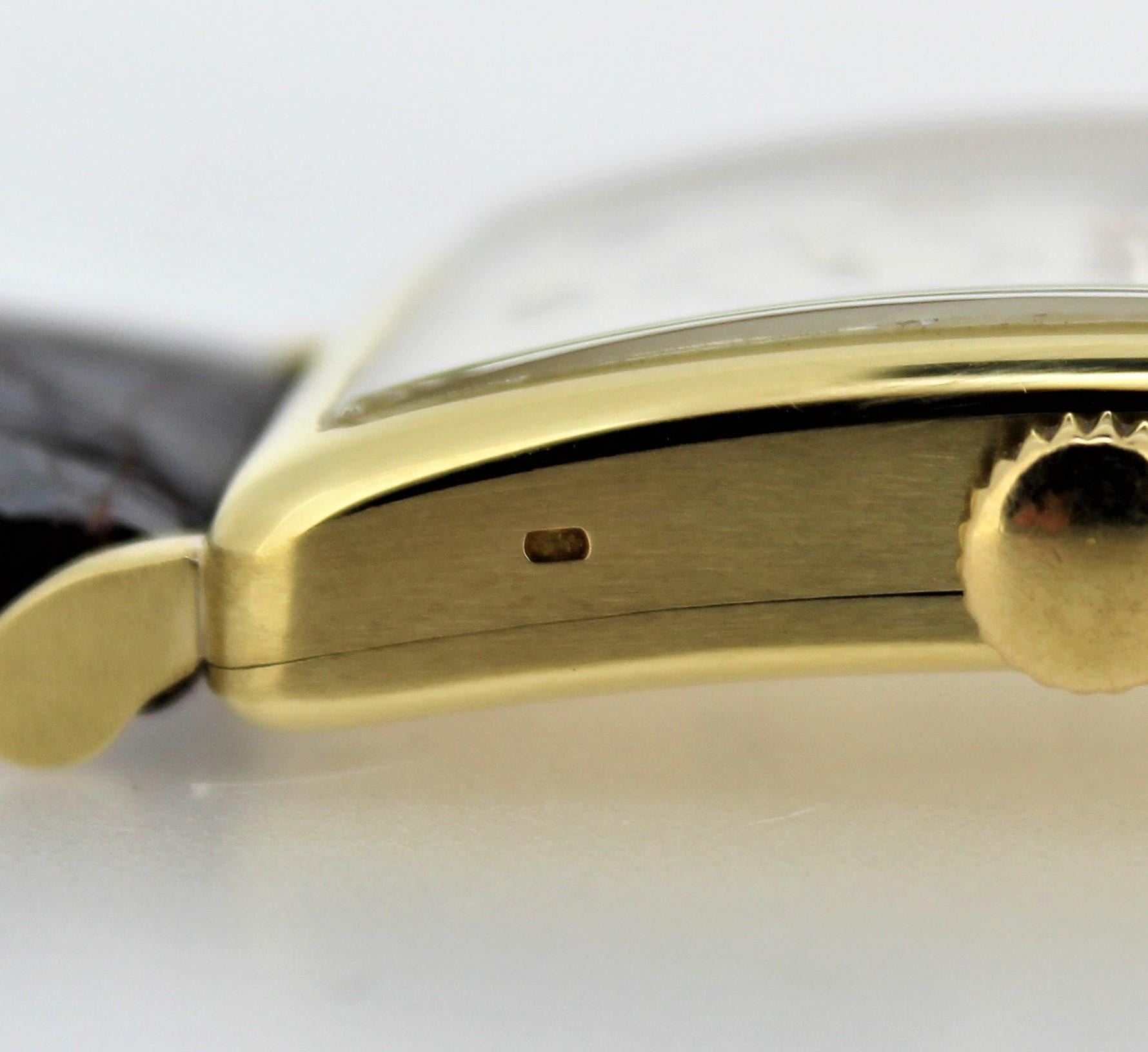 Patek Philippe 431J Extra Large Curved Rectangular Art Deco Watch 6