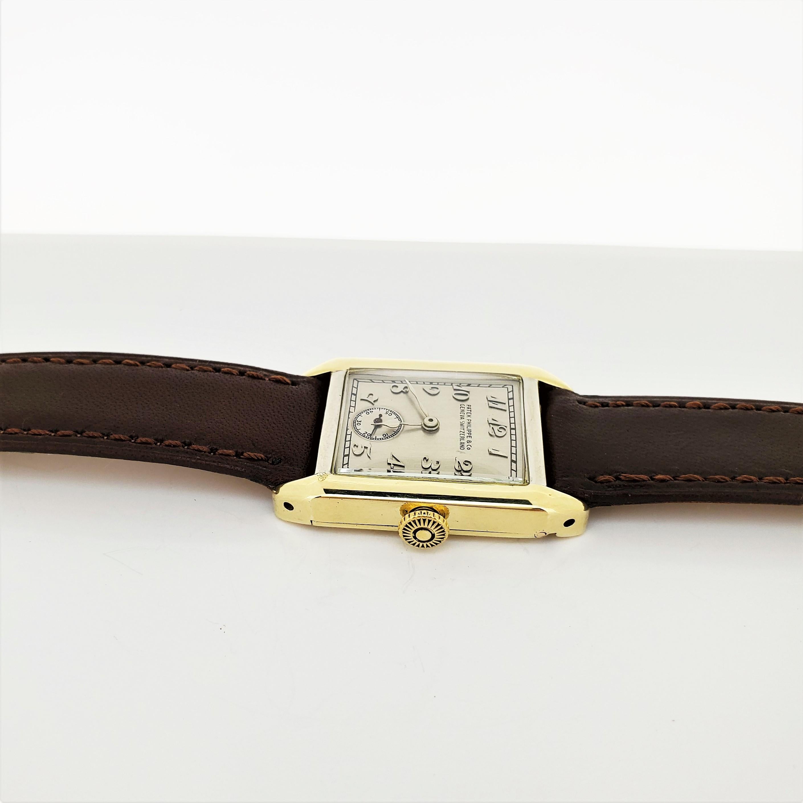 Patek Philippe 45JG Art Deco Yellow and White Gold Watch, circa 1926 6