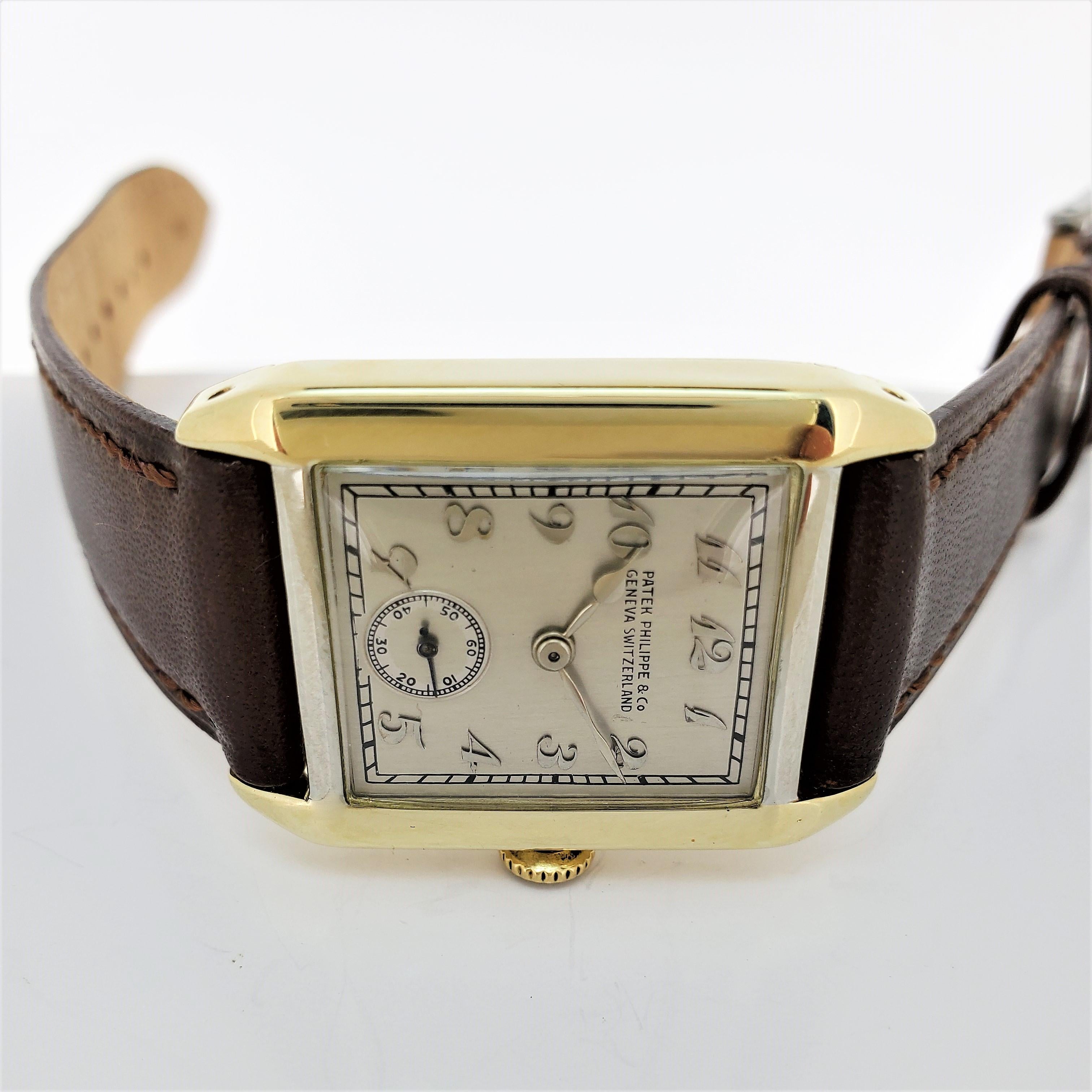 Patek Philippe 45JG Art Deco Yellow and White Gold Watch, circa 1926 2