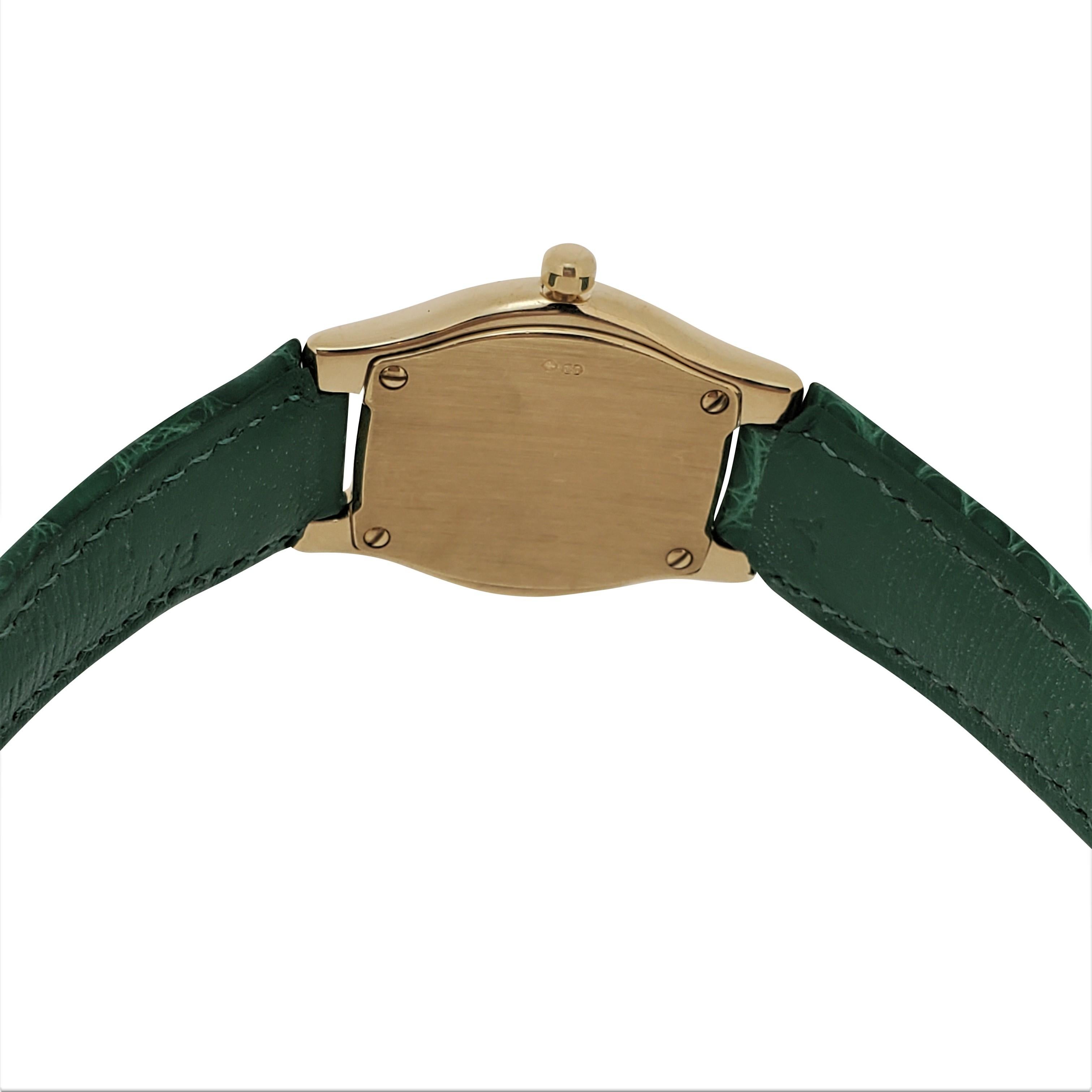 Patek Philippe 4850J Ladies Tonneau High Fashion Cushion Shaped Watch circa 1997 For Sale 7