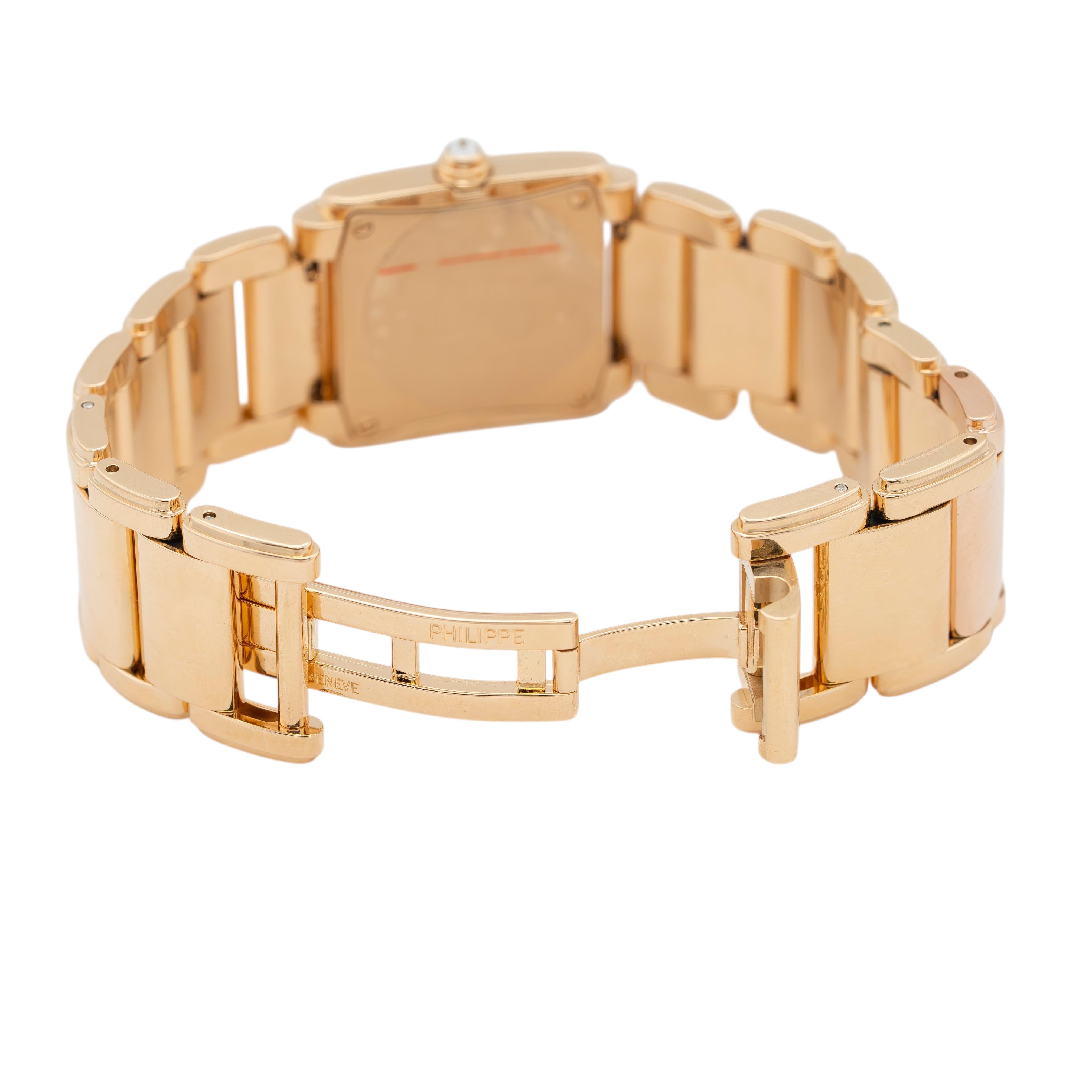Round Cut Patek Philippe 4908/11R Twenty-4 Rose Gold Ladies Watch