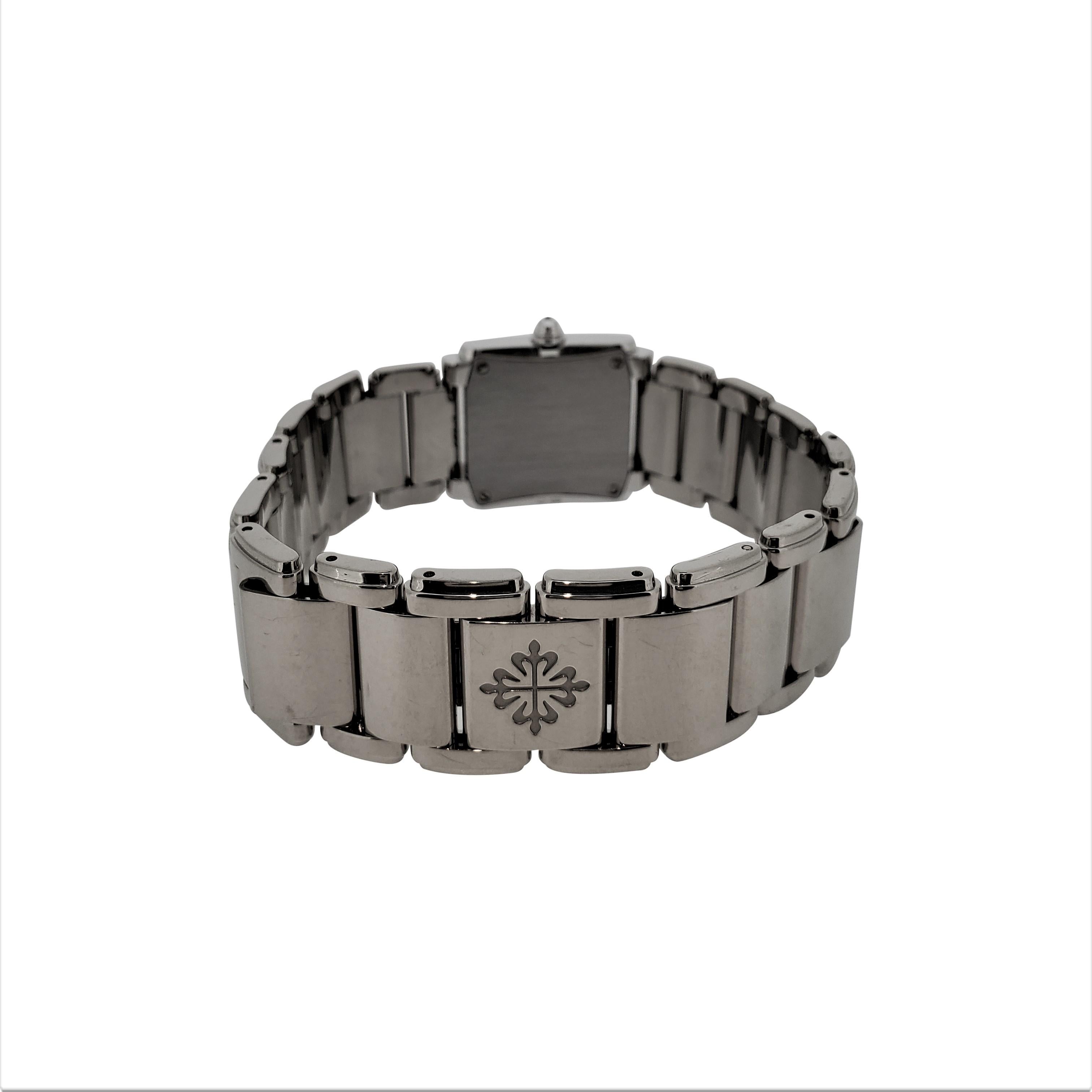 Patek Philippe 4908/200G 18K WG Ladies Twenty-4 Diamond case and dial Circa 2010 For Sale 1