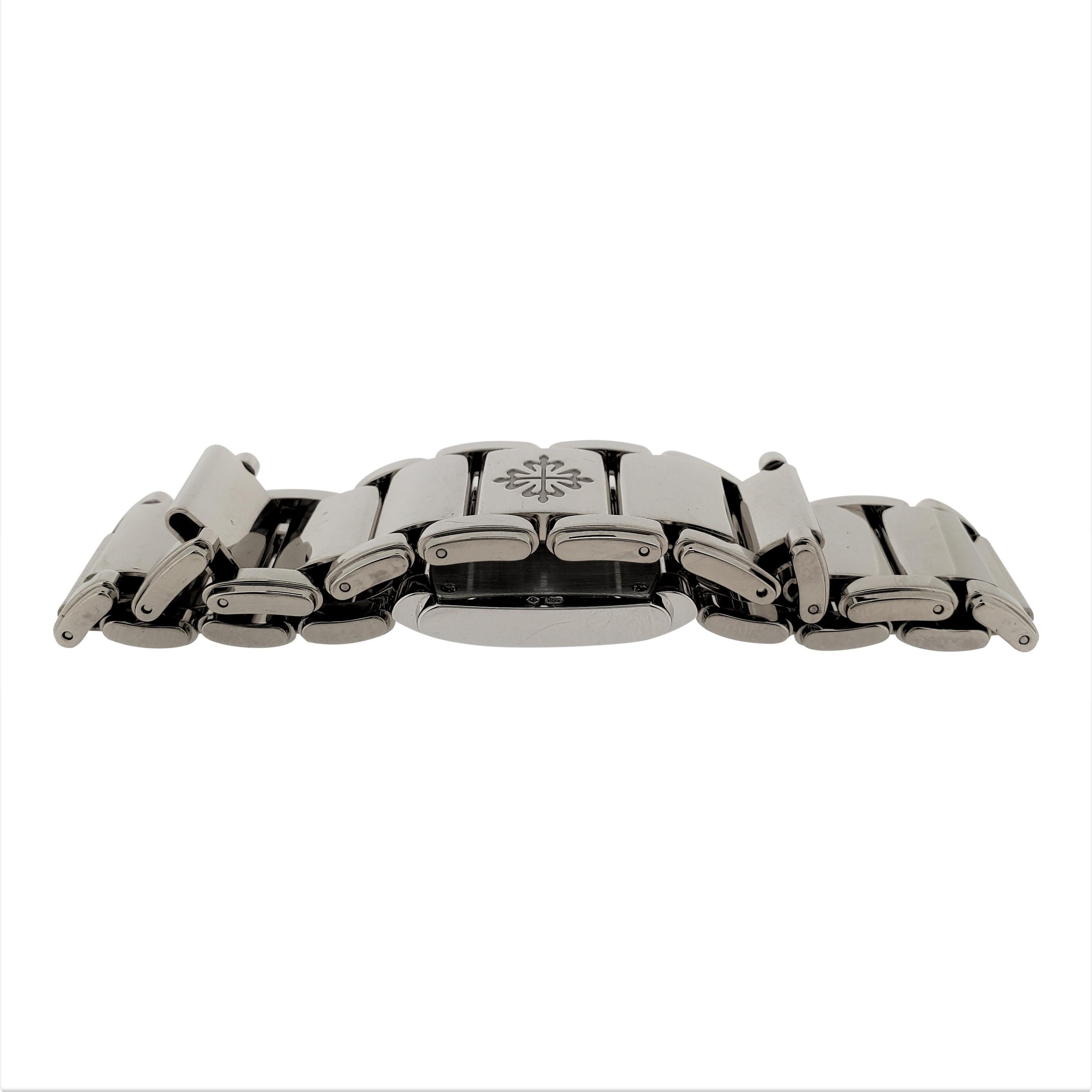 Patek Philippe 4908/200G 18K WG Ladies Twenty-4 Diamond case and dial Circa 2010 For Sale 3