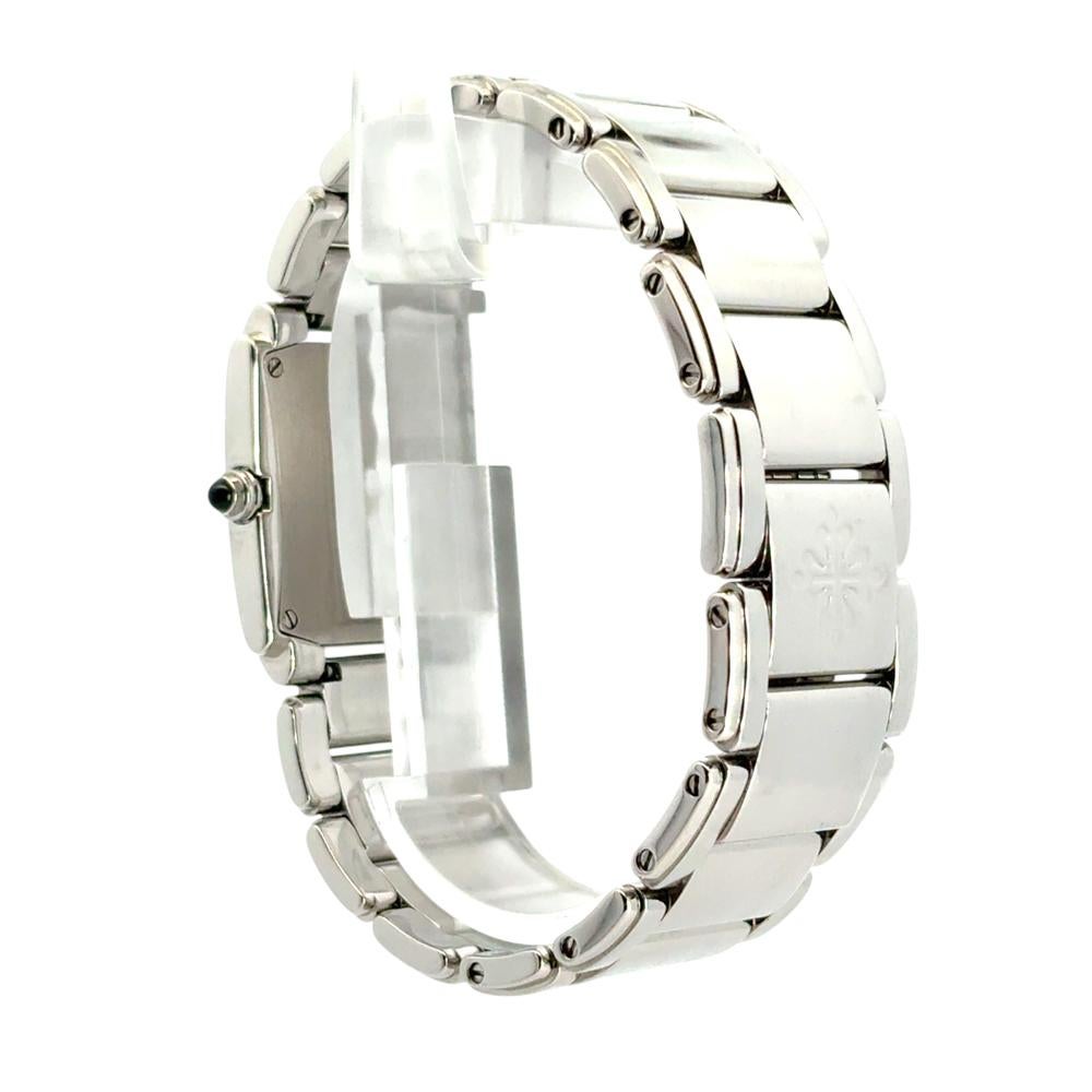 Patek Philippe 4910/10A Twenty-4 Stainless Steel Gray Dial Diamond Ladies Watch For Sale 4