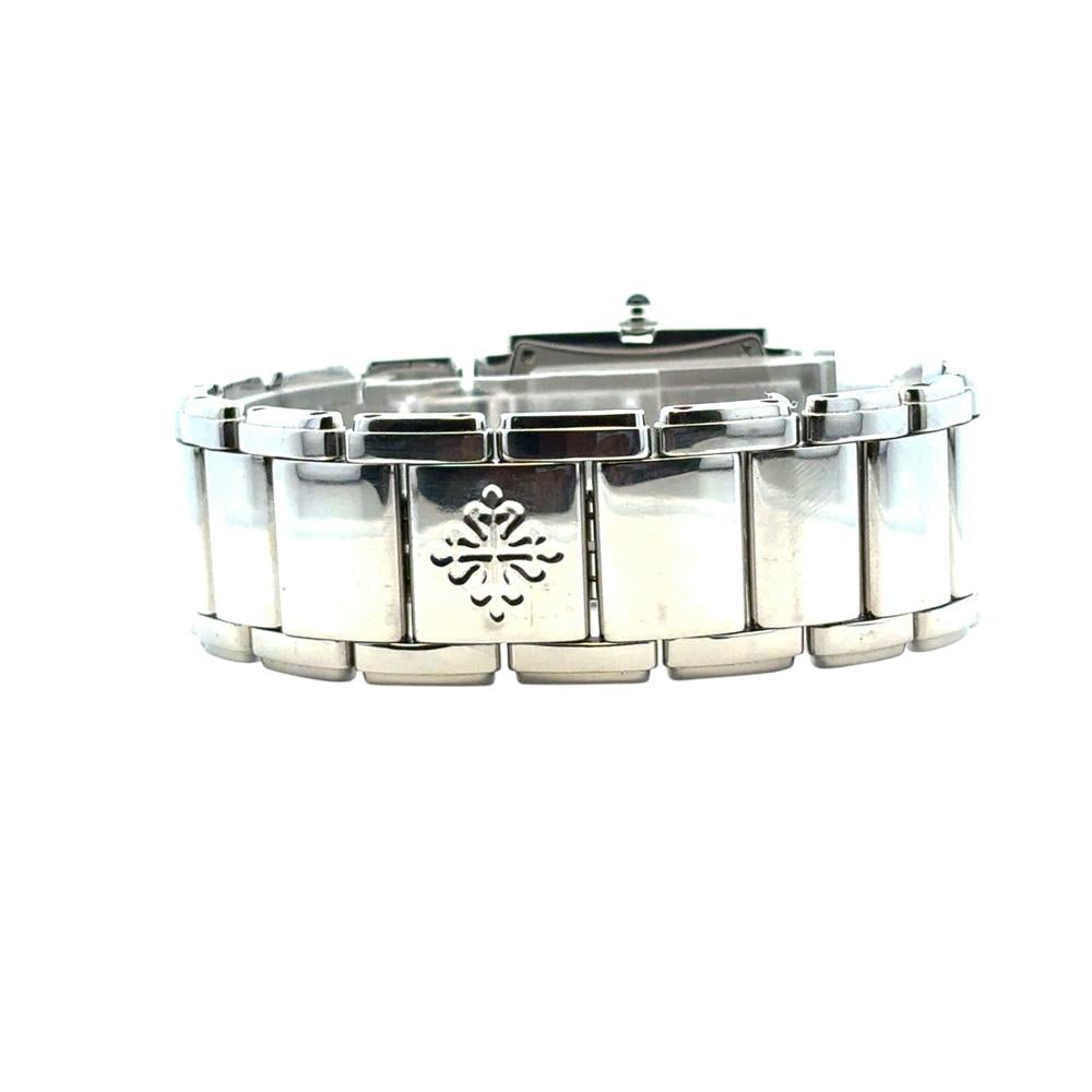 Patek Philippe 4910/10A Twenty-4 Stainless Steel Gray Dial Diamond Ladies Watch For Sale 10