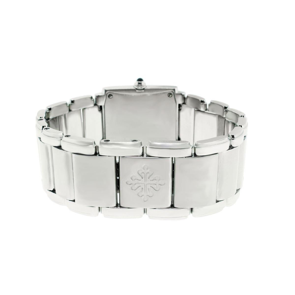 Patek Philippe 4910/10A Twenty-4 Stainless Steel Gray Dial Diamond Ladies Watch For Sale 13