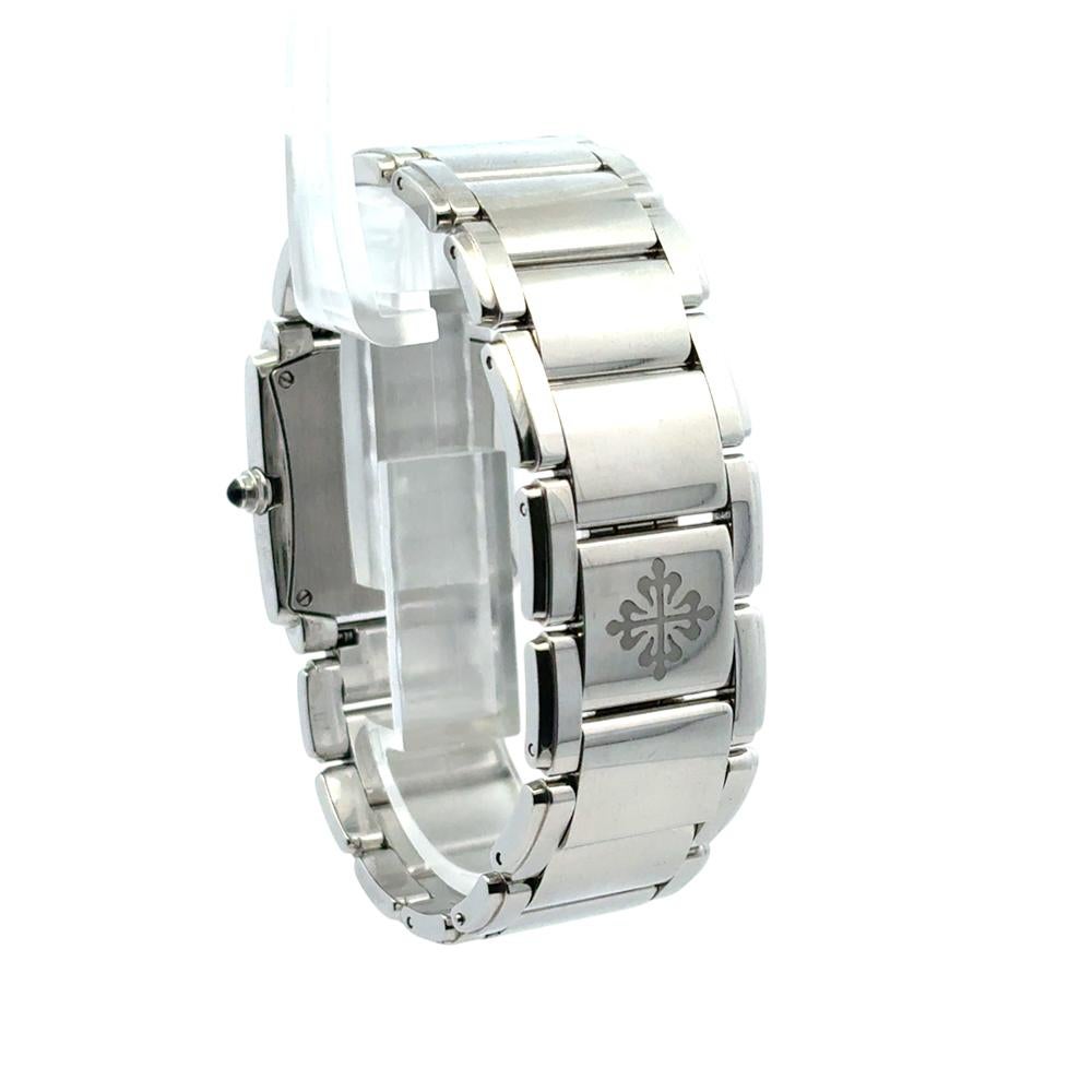 Patek Philippe 4910/10A Twenty-4 Stainless Steel White Dial Diamond Ladies Watch For Sale 4