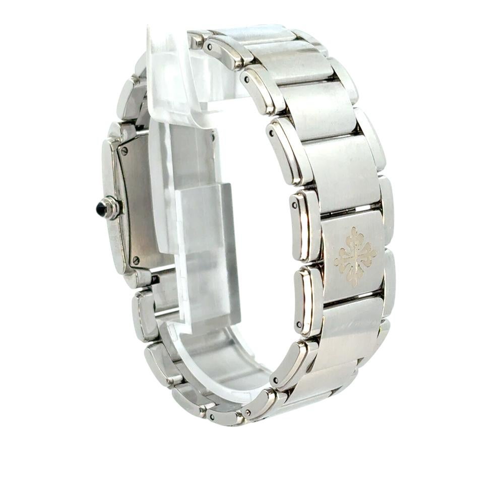 Patek Philippe 4910/10A Twenty-4 Stainless Steel White Dial Diamond Ladies Watch For Sale 5