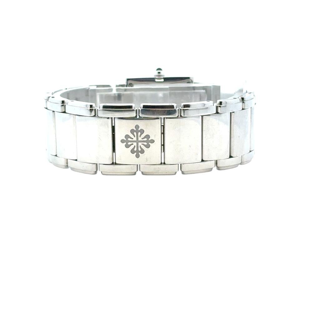 Patek Philippe 4910/10A Twenty-4 Stainless Steel White Dial Diamond Ladies Watch For Sale 10