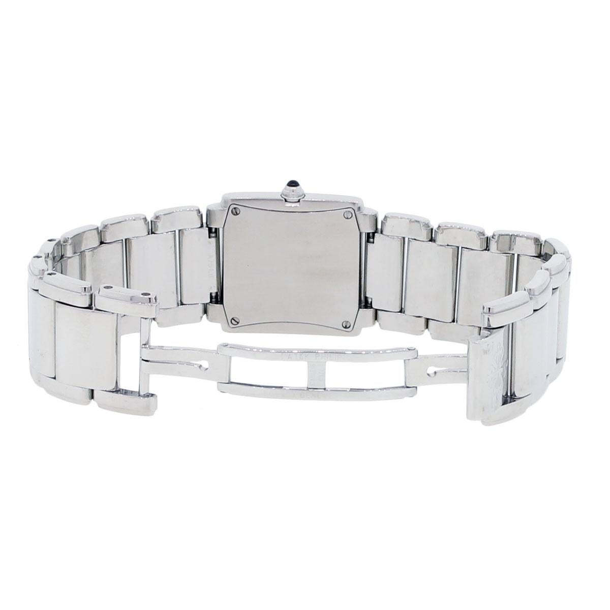 Patek Philippe 4910/10A Twenty-4 Orologio da donna in acciaio inossidabile con quadrante bianco e diamanti in vendita 14