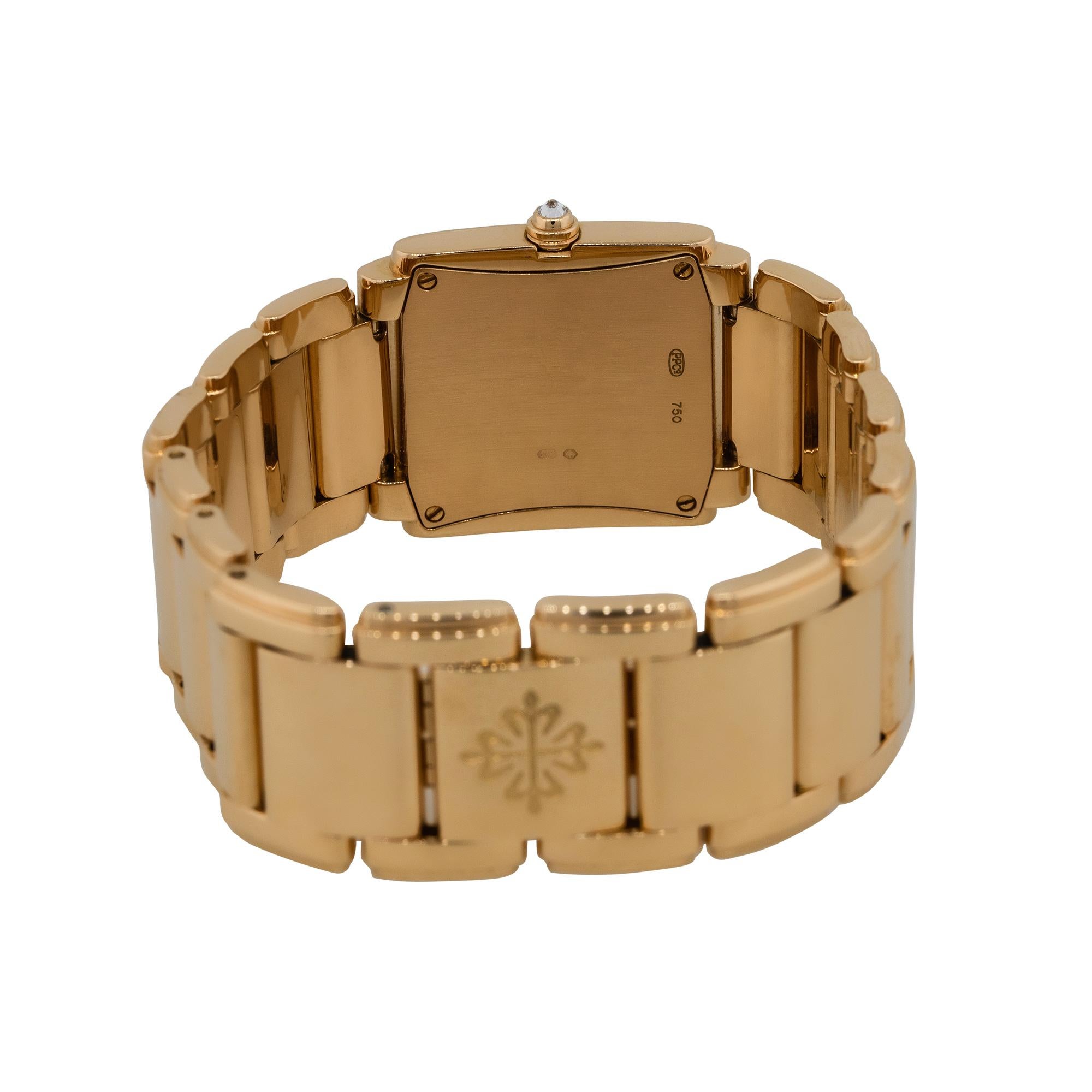 Women's Patek Philippe 4910/11 18k Rose Gold Silver Dial Diamond Watch