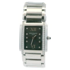 Patek Philippe 4910 Twenty-4 Grey Dial Diamond Steel Ladies Watch