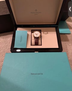 Patek Philippe 4947R Tiffany & Co Dial Annual Calendar Rose Gold Diamond Bezel