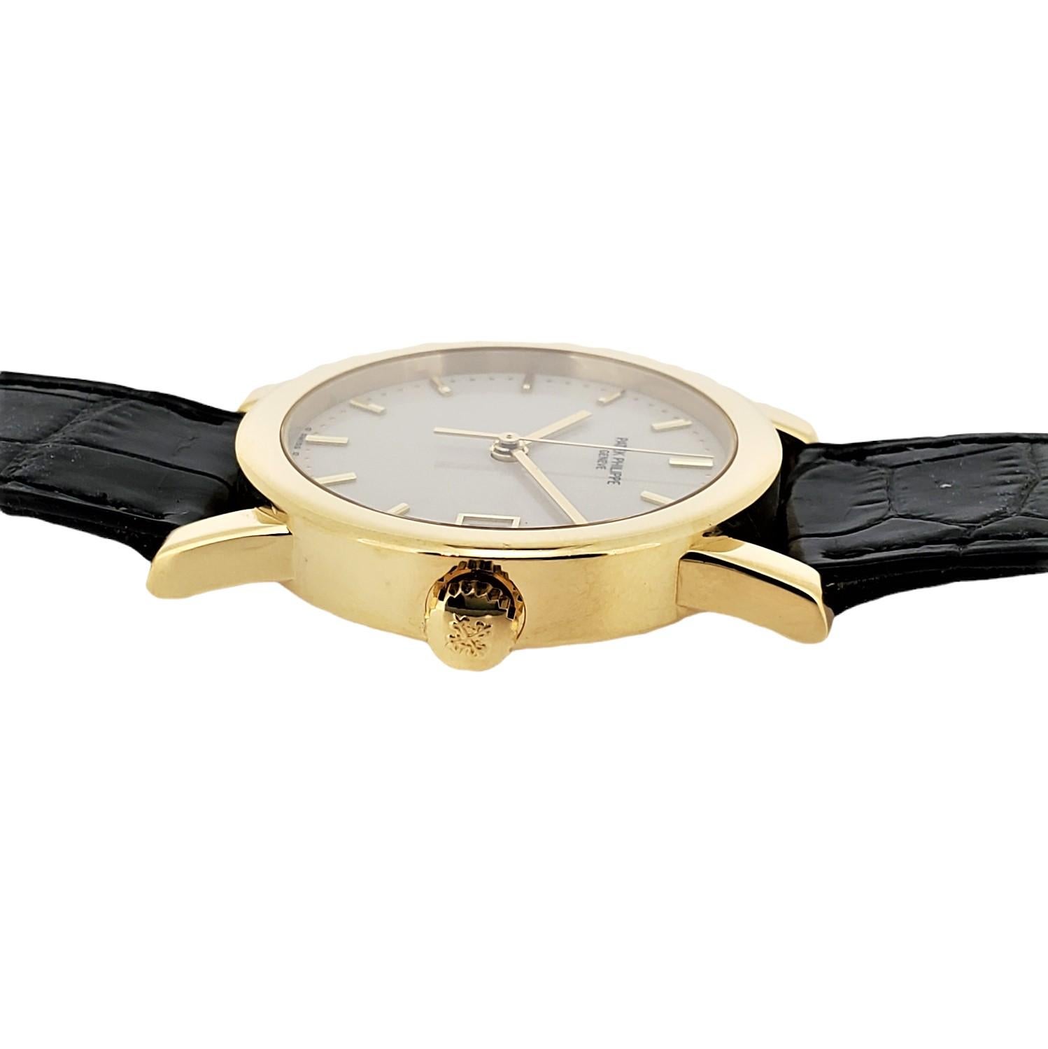 Patek Philippe 5012J Automatico Calatrava, Cassa in grassetto 34mm Circa 1996 Set completo. in vendita 3