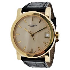 Patek Philippe 5012J Automatic Calatrava, Bold Case 34mm Circa 1996 Full Set.