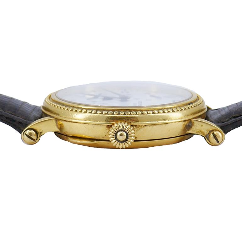 Patek Philippe 5015 Montre-bracelet de succession en or 18 carats avec réserve de marche Bon état - En vente à Beverly Hills, CA
