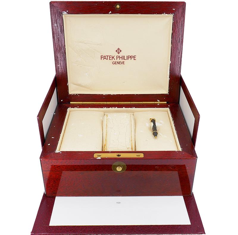 Patek Philippe 5015 Montre-bracelet de succession en or 18 carats avec réserve de marche en vente 4